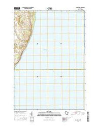 Algoma NE Wisconsin Current topographic map, 1:24000 scale, 7.5 X 7.5 Minute, Year 2015