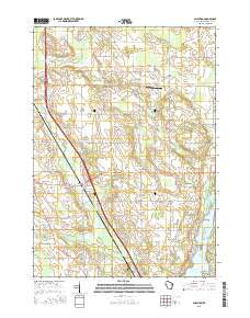 Allenton Wisconsin Current topographic map, 1:24000 scale, 7.5 X 7.5 Minute, Year 2015