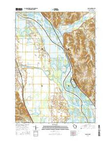 Alma Wisconsin Current topographic map, 1:24000 scale, 7.5 X 7.5 Minute, Year 2015