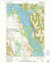 Alma Wisconsin Historical topographic map, 1:24000 scale, 7.5 X 7.5 Minute, Year 1974