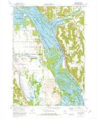 Alma Wisconsin Historical topographic map, 1:24000 scale, 7.5 X 7.5 Minute, Year 1974