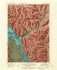 Alma Wisconsin Historical topographic map, 1:62500 scale, 15 X 15 Minute, Year 1950