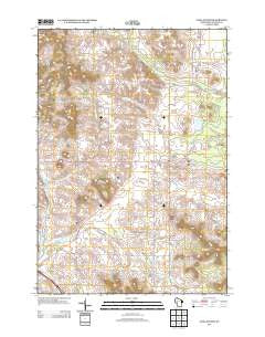 Alma Center Wisconsin Historical topographic map, 1:24000 scale, 7.5 X 7.5 Minute, Year 2013