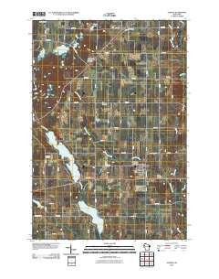 Almena Wisconsin Historical topographic map, 1:24000 scale, 7.5 X 7.5 Minute, Year 2010