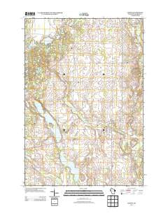 Almena Wisconsin Historical topographic map, 1:24000 scale, 7.5 X 7.5 Minute, Year 2013