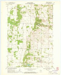 Almond Wisconsin Historical topographic map, 1:24000 scale, 7.5 X 7.5 Minute, Year 1969