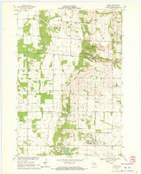 Almond Wisconsin Historical topographic map, 1:24000 scale, 7.5 X 7.5 Minute, Year 1969