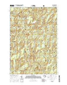 Alvin Wisconsin Current topographic map, 1:24000 scale, 7.5 X 7.5 Minute, Year 2015