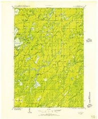 Alvin Wisconsin Historical topographic map, 1:48000 scale, 15 X 15 Minute, Year 1938