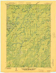 Alvin Wisconsin Historical topographic map, 1:48000 scale, 15 X 15 Minute, Year 1946