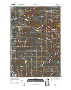 Amberg Wisconsin Historical topographic map, 1:24000 scale, 7.5 X 7.5 Minute, Year 2010