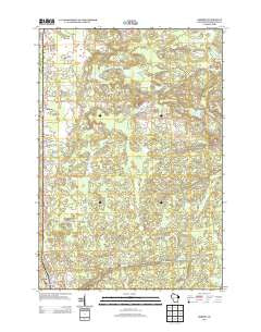 Amberg Wisconsin Historical topographic map, 1:24000 scale, 7.5 X 7.5 Minute, Year 2013