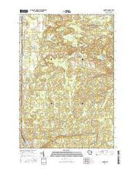 Amberg Wisconsin Current topographic map, 1:24000 scale, 7.5 X 7.5 Minute, Year 2016