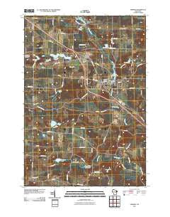Amherst Wisconsin Historical topographic map, 1:24000 scale, 7.5 X 7.5 Minute, Year 2010