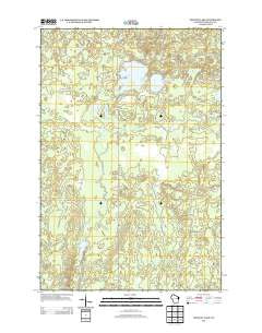 Amnicon Lake Wisconsin Historical topographic map, 1:24000 scale, 7.5 X 7.5 Minute, Year 2013