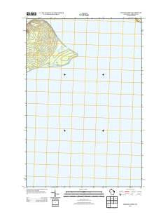 Amnicon Point Wisconsin Historical topographic map, 1:24000 scale, 7.5 X 7.5 Minute, Year 2013