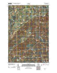Aniwa Wisconsin Historical topographic map, 1:24000 scale, 7.5 X 7.5 Minute, Year 2010
