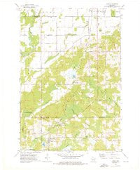 Aniwa Wisconsin Historical topographic map, 1:24000 scale, 7.5 X 7.5 Minute, Year 1973