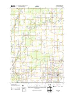 Antigo Wisconsin Historical topographic map, 1:24000 scale, 7.5 X 7.5 Minute, Year 2013