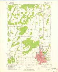 Antigo Wisconsin Historical topographic map, 1:24000 scale, 7.5 X 7.5 Minute, Year 1973