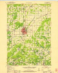 Antigo Wisconsin Historical topographic map, 1:48000 scale, 15 X 15 Minute, Year 1952