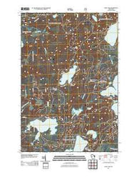 Anvil Lake Wisconsin Historical topographic map, 1:24000 scale, 7.5 X 7.5 Minute, Year 2011