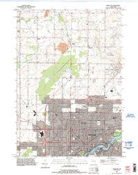 Appleton Wisconsin Historical topographic map, 1:24000 scale, 7.5 X 7.5 Minute, Year 1992