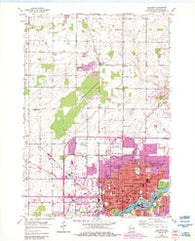 Appleton Wisconsin Historical topographic map, 1:24000 scale, 7.5 X 7.5 Minute, Year 1955