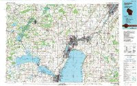 Appleton Wisconsin Historical topographic map, 1:100000 scale, 30 X 60 Minute, Year 1984