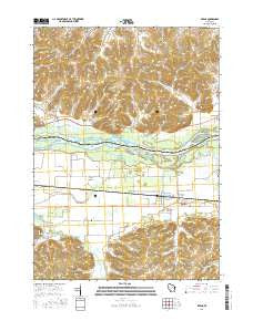 Arena Wisconsin Current topographic map, 1:24000 scale, 7.5 X 7.5 Minute, Year 2016