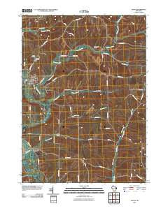 Argyle Wisconsin Historical topographic map, 1:24000 scale, 7.5 X 7.5 Minute, Year 2010