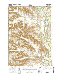 Arkansaw Wisconsin Current topographic map, 1:24000 scale, 7.5 X 7.5 Minute, Year 2015