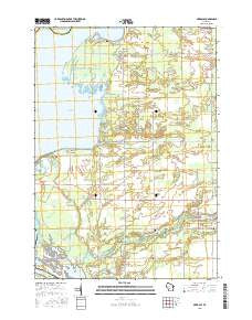 Arkdale Wisconsin Current topographic map, 1:24000 scale, 7.5 X 7.5 Minute, Year 2015
