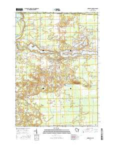 Arkdale NE Wisconsin Current topographic map, 1:24000 scale, 7.5 X 7.5 Minute, Year 2015