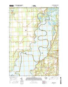 Arkdale NW Wisconsin Current topographic map, 1:24000 scale, 7.5 X 7.5 Minute, Year 2015