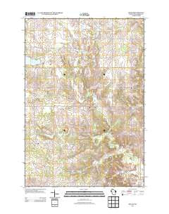 Arland Wisconsin Historical topographic map, 1:24000 scale, 7.5 X 7.5 Minute, Year 2013
