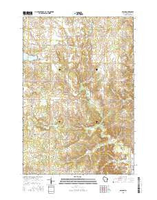 Arland Wisconsin Current topographic map, 1:24000 scale, 7.5 X 7.5 Minute, Year 2015