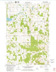 Arland Wisconsin Historical topographic map, 1:24000 scale, 7.5 X 7.5 Minute, Year 1978