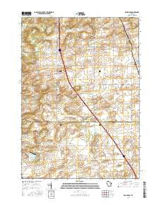 Arlington Wisconsin Current topographic map, 1:24000 scale, 7.5 X 7.5 Minute, Year 2016