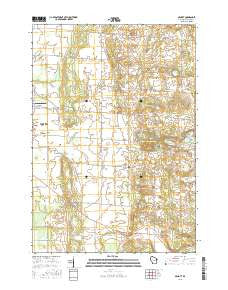 Arnott Wisconsin Current topographic map, 1:24000 scale, 7.5 X 7.5 Minute, Year 2015