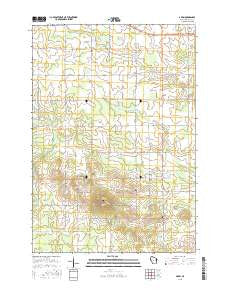 Arpin Wisconsin Current topographic map, 1:24000 scale, 7.5 X 7.5 Minute, Year 2015