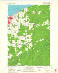 Ashland East Wisconsin Historical topographic map, 1:24000 scale, 7.5 X 7.5 Minute, Year 1964