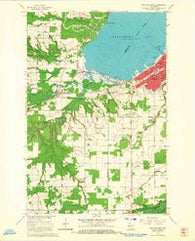 Ashland West Wisconsin Historical topographic map, 1:24000 scale, 7.5 X 7.5 Minute, Year 1964