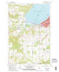 Ashland West Wisconsin Historical topographic map, 1:24000 scale, 7.5 X 7.5 Minute, Year 1964