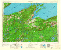 Ashland Wisconsin Historical topographic map, 1:250000 scale, 1 X 2 Degree, Year 1953