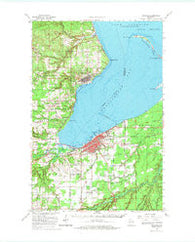 Ashland Wisconsin Historical topographic map, 1:62500 scale, 15 X 15 Minute, Year 1964