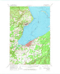 Ashland Wisconsin Historical topographic map, 1:62500 scale, 15 X 15 Minute, Year 1964