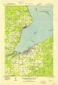 Ashland Wisconsin Historical topographic map, 1:48000 scale, 15 X 15 Minute, Year 1942