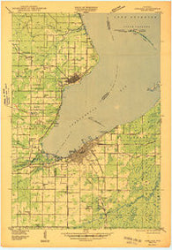 Ashland Wisconsin Historical topographic map, 1:48000 scale, 15 X 15 Minute, Year 1947