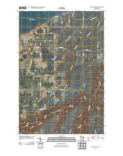 Ashland East Wisconsin Historical topographic map, 1:24000 scale, 7.5 X 7.5 Minute, Year 2010